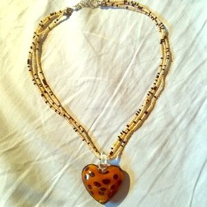 Glass Heart Necklace